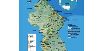 Anzeigen von anzeigen, die zeigen, wie die Indianer kamen nach Guyana