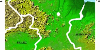 Anzeigen der Sat-Karte von Guyana